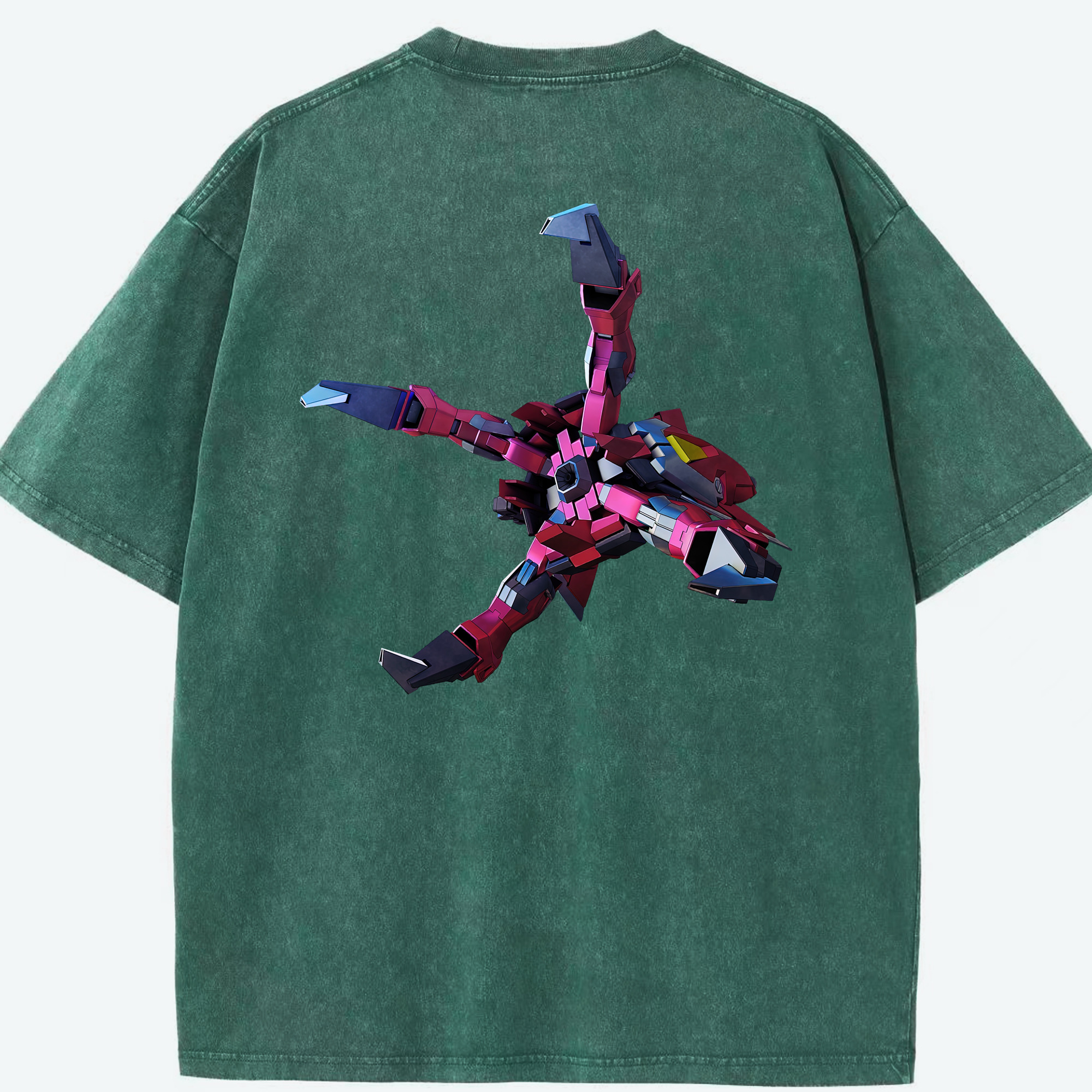 （画像用） 機動戦士ガンダム Mobile Suit Gundam 綿100% ヴィンテージ風 半袖Tシャツ（背面プリント）